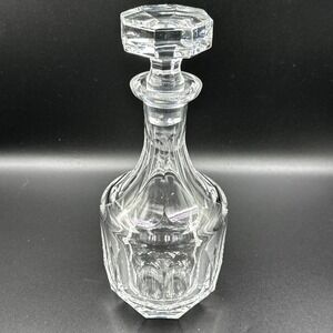 Vintage Bavarian Bleikristall Crystal Decanter w Stopper Germany Lead Crystal